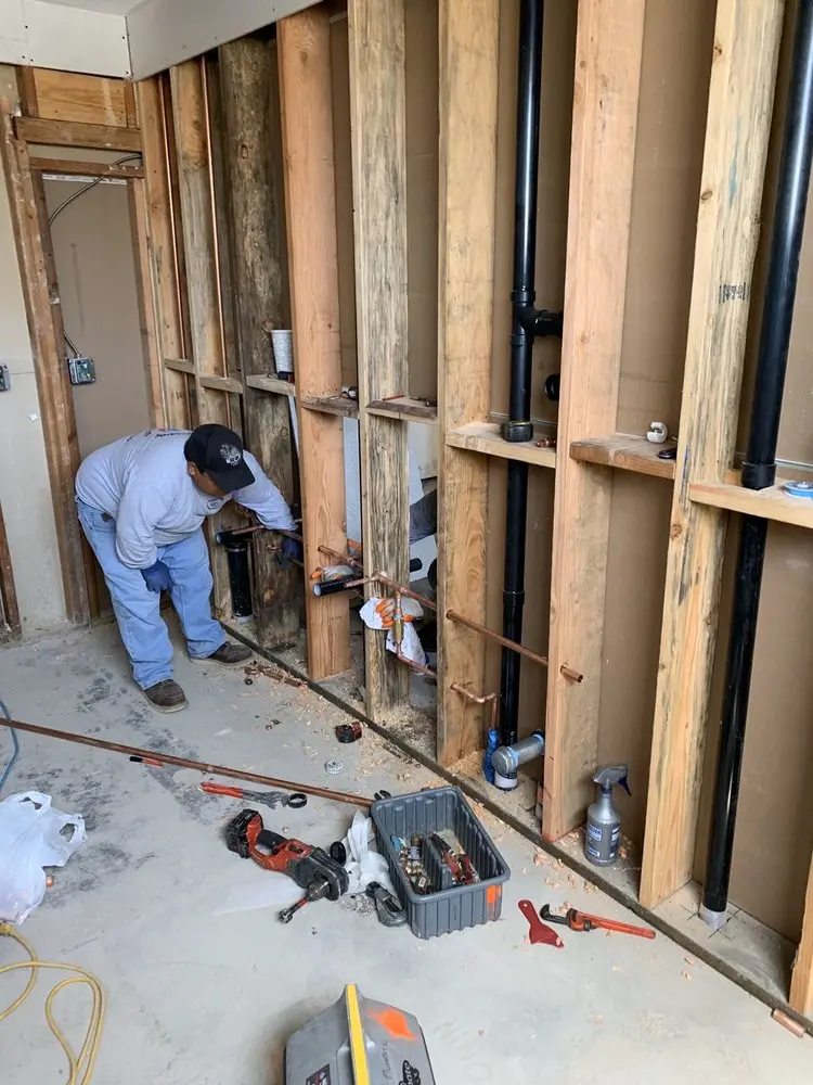 Commercial rough-in plumbing for Gas Line Repair in Llangollen Estates
